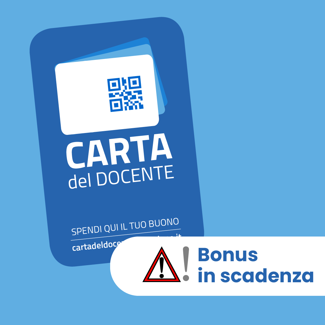 Carta del Docente: puoi inviare i buoni per l'acquisto fino alle ore 12:00 del 31/08