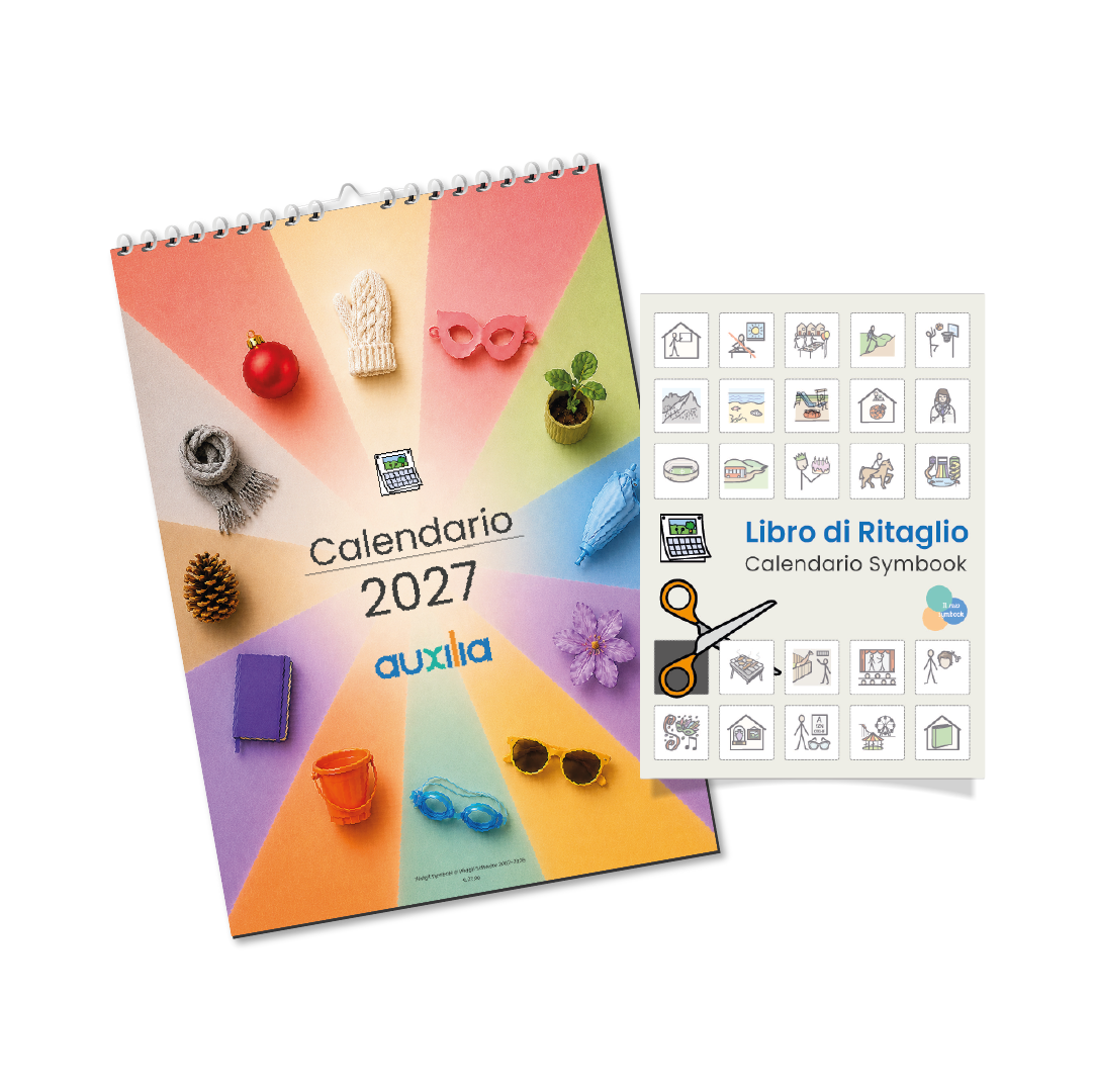 Calendario Symbook 2027 nei formati A2 e A3 con libro di ritaglio A4